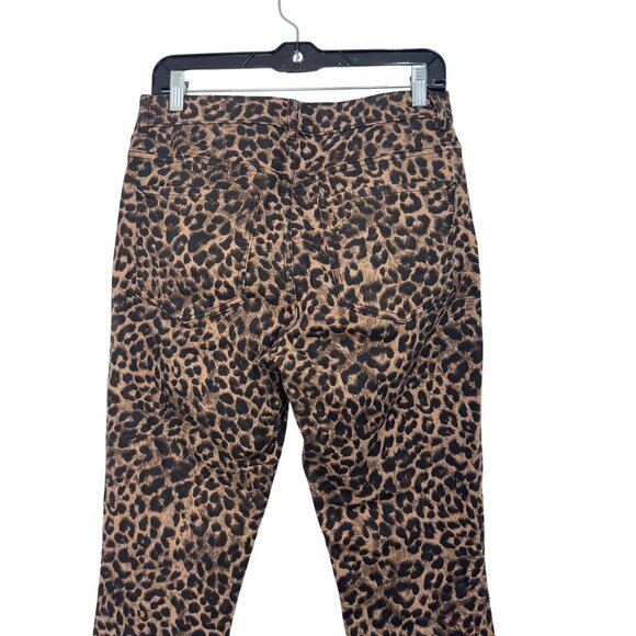 Express Ankle Legging High Rise Stretch Leopard Print Size 8R - Picture 8 of 13